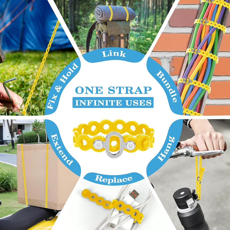 Modular Straps (4-Pack), Flexible Multi-Tool, Gear Strap for Outdoor Adventure, gallery