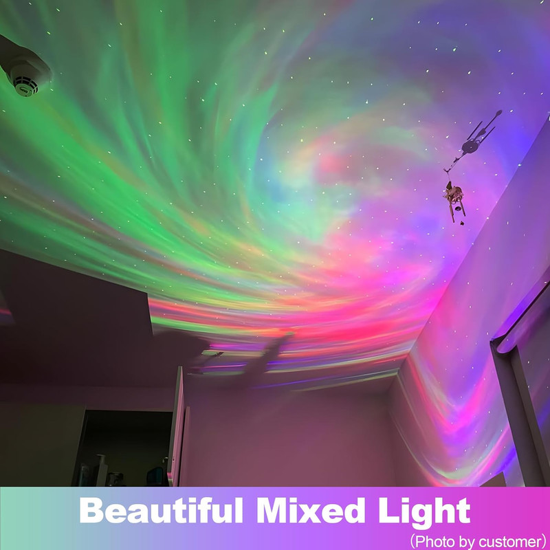 Larger Coverage Area Galaxy Projector,with Changing Galaxy Shapes Star Projector gallery