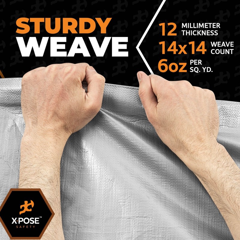 Heavy Duty Poly Tarp Extra Thick 12 Mil Polyethylene gallery