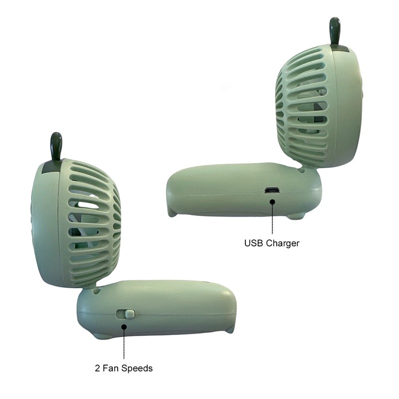 Wrapables Mini Portable Handheld and Desktop Rechargeable USB Fan gallery