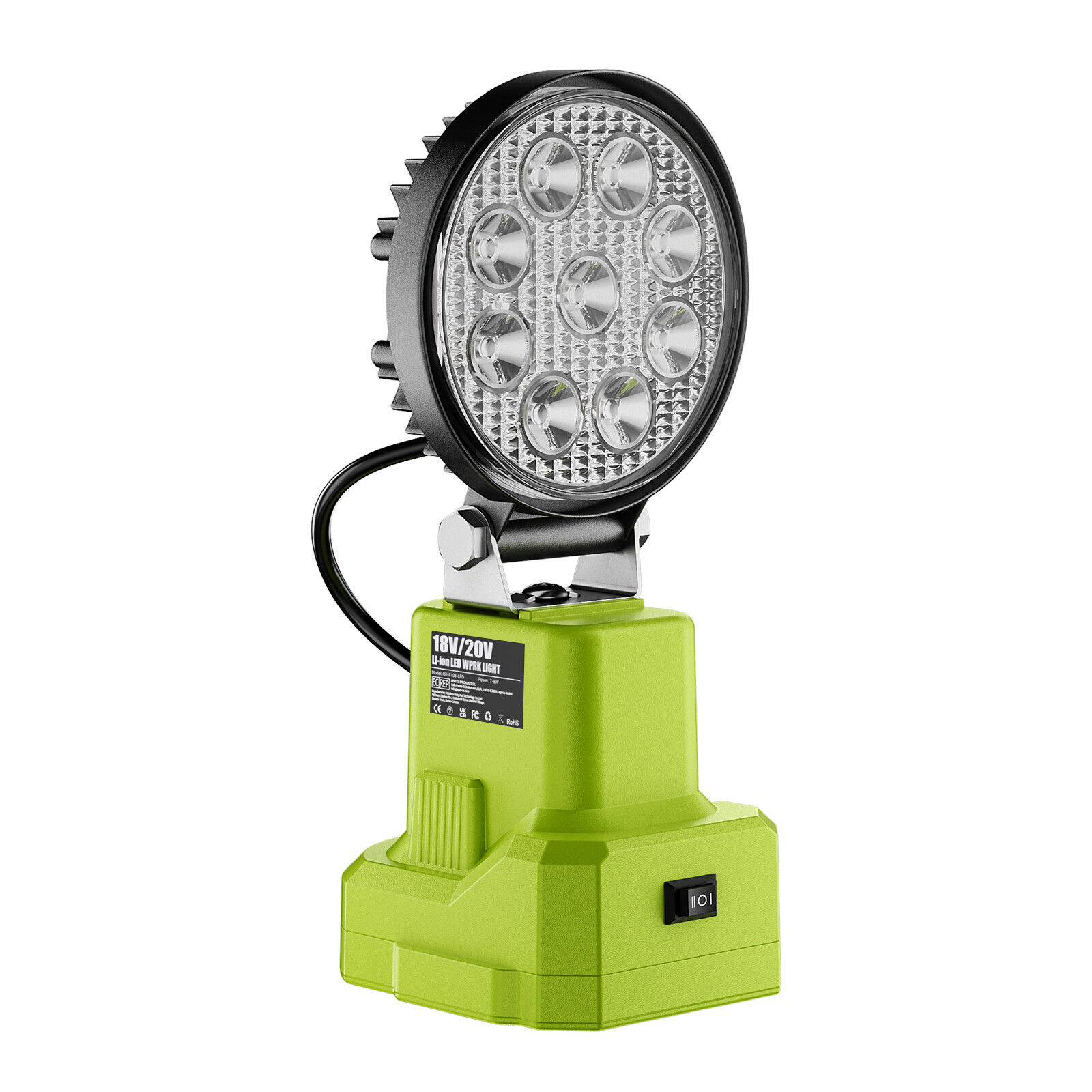 Cordless LED Work Light for Ryobi 18V One+ Li-ion Battery 18W 2100LM no battery gallery