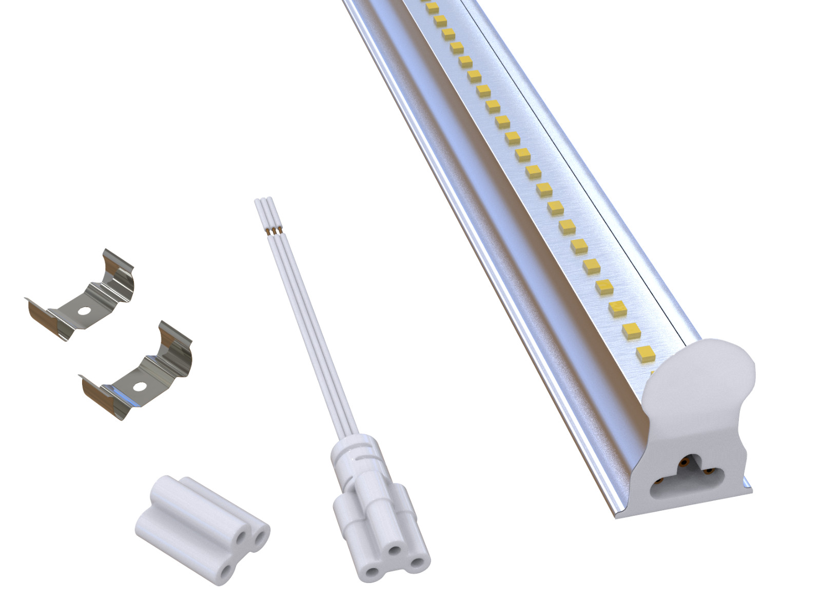 20pcs 48 Inch 120V LED Light Fixture Surface Ceiling Mounted 4000K Neutral White gallery