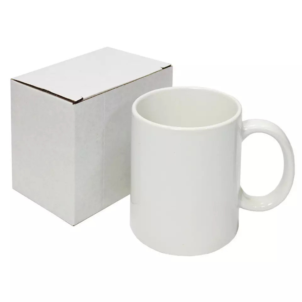 11 OZ Sublimation Blank Mugs With Cardboard Box , total of 8 Pieces gallery