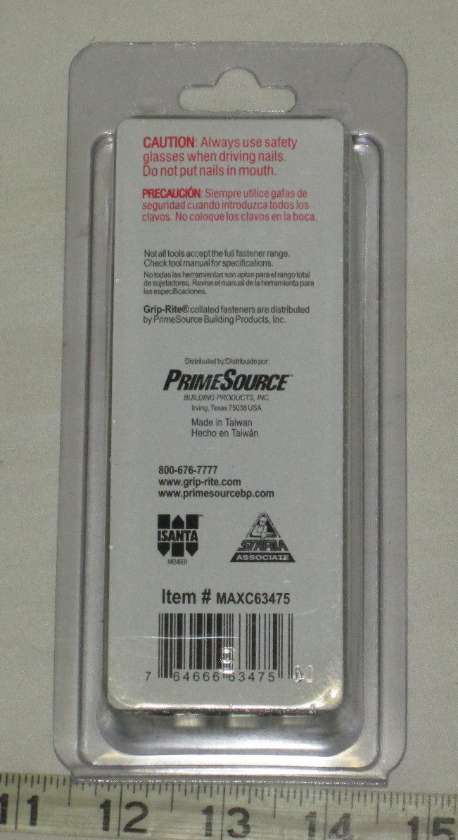 Grip Rite Collated Staples 76-Style Medium Crown 1-1/2" 16Ga #304 Stainless gallery