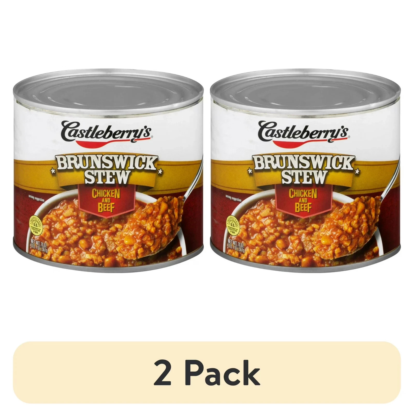 (2 pack) Castleberry’s Brunswick Stew with Chicken and Beef, 20 oz Can gallery