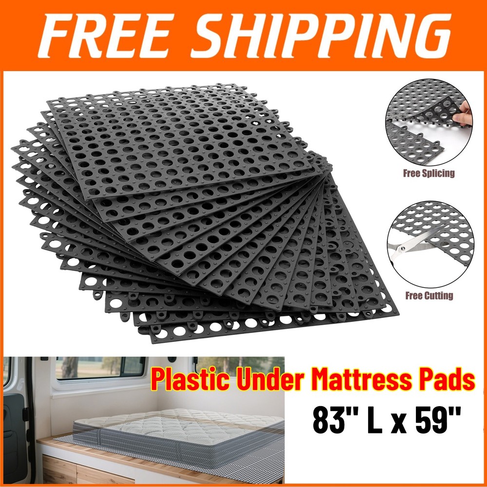 Interlocking Ventilated Mattress Pad 83" L x 59" for RV Boat Camper