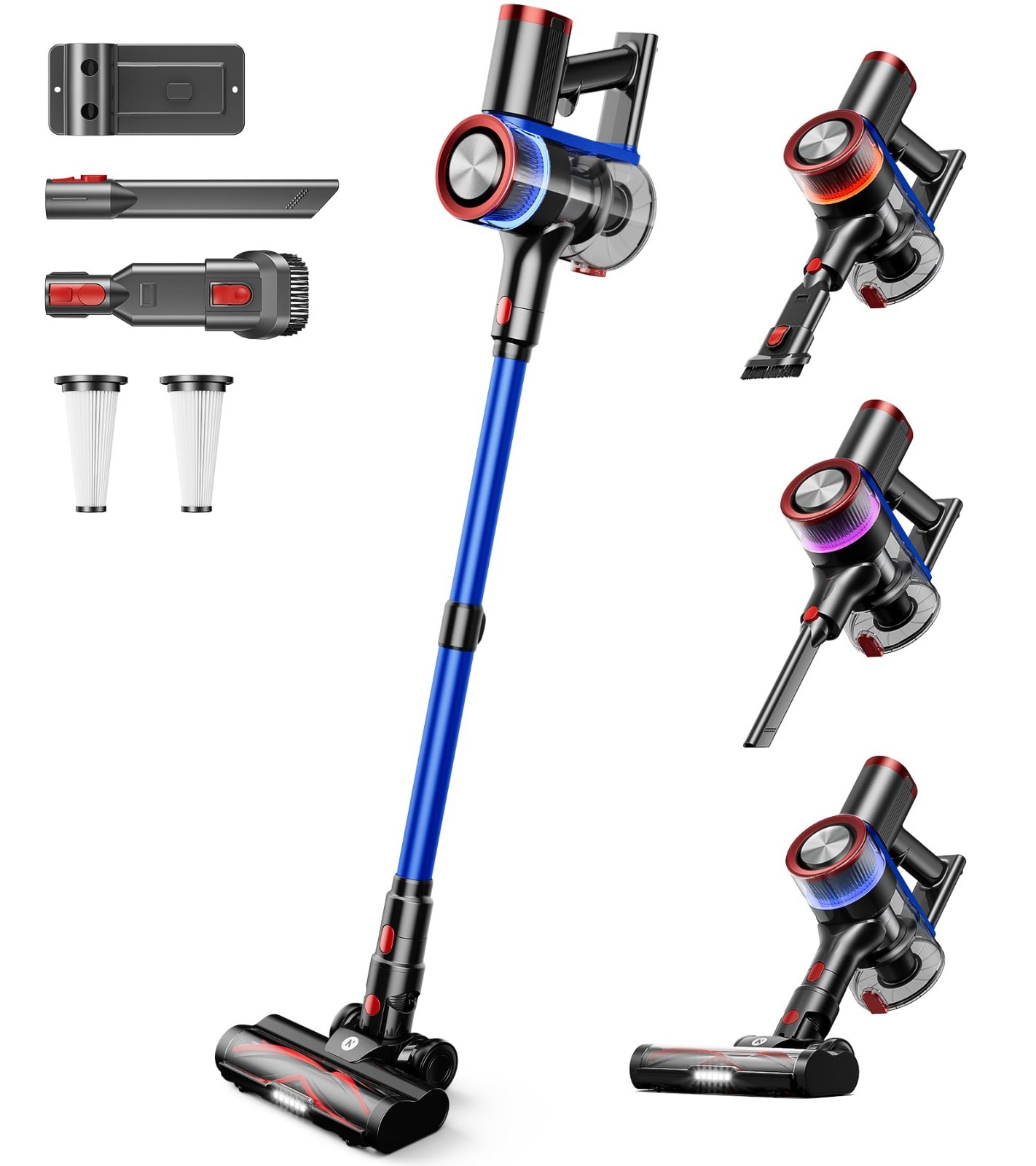 NADALY Cordless Vacuum Cleaner, 550W 45Kpa 65Mins Vacuum Cleaners for Home, Stic gallery
