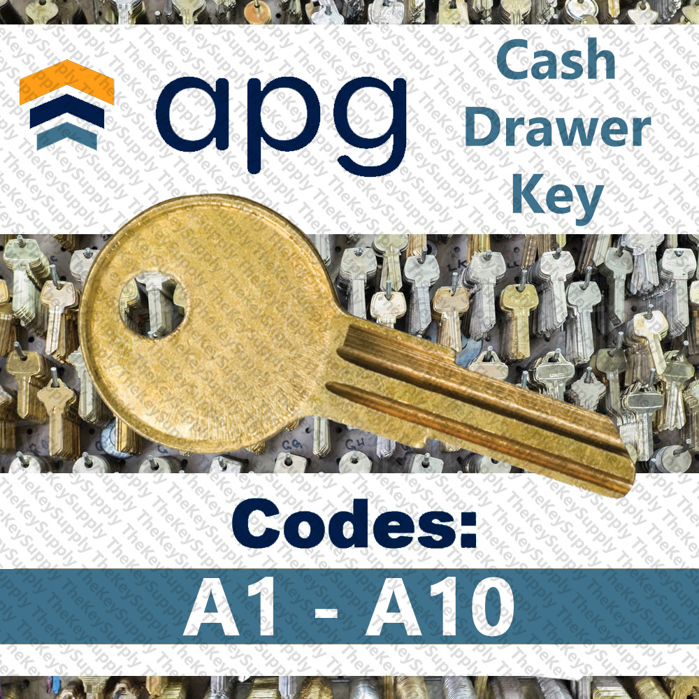 Cash Drawer Key Cut to Code A1 - A10 Oracle MICROS NCR Verifone Ruby Aloha gallery