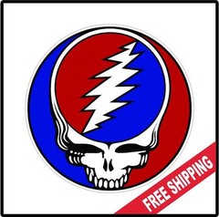 Grateful Dead Hippie Vinyl Wall logo Decal Sticker Icon Peace Various Sizes