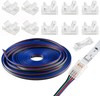 10 PCS LED Strip Connectors 4 Pin for 10mm RGB Strip Lights + 5M Extension Cable gallery