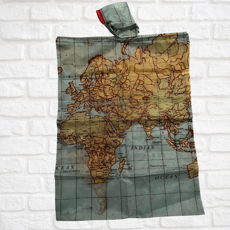 World Map Travel Laundry Bag – Compact, Lightweight - New, Never Used gallery