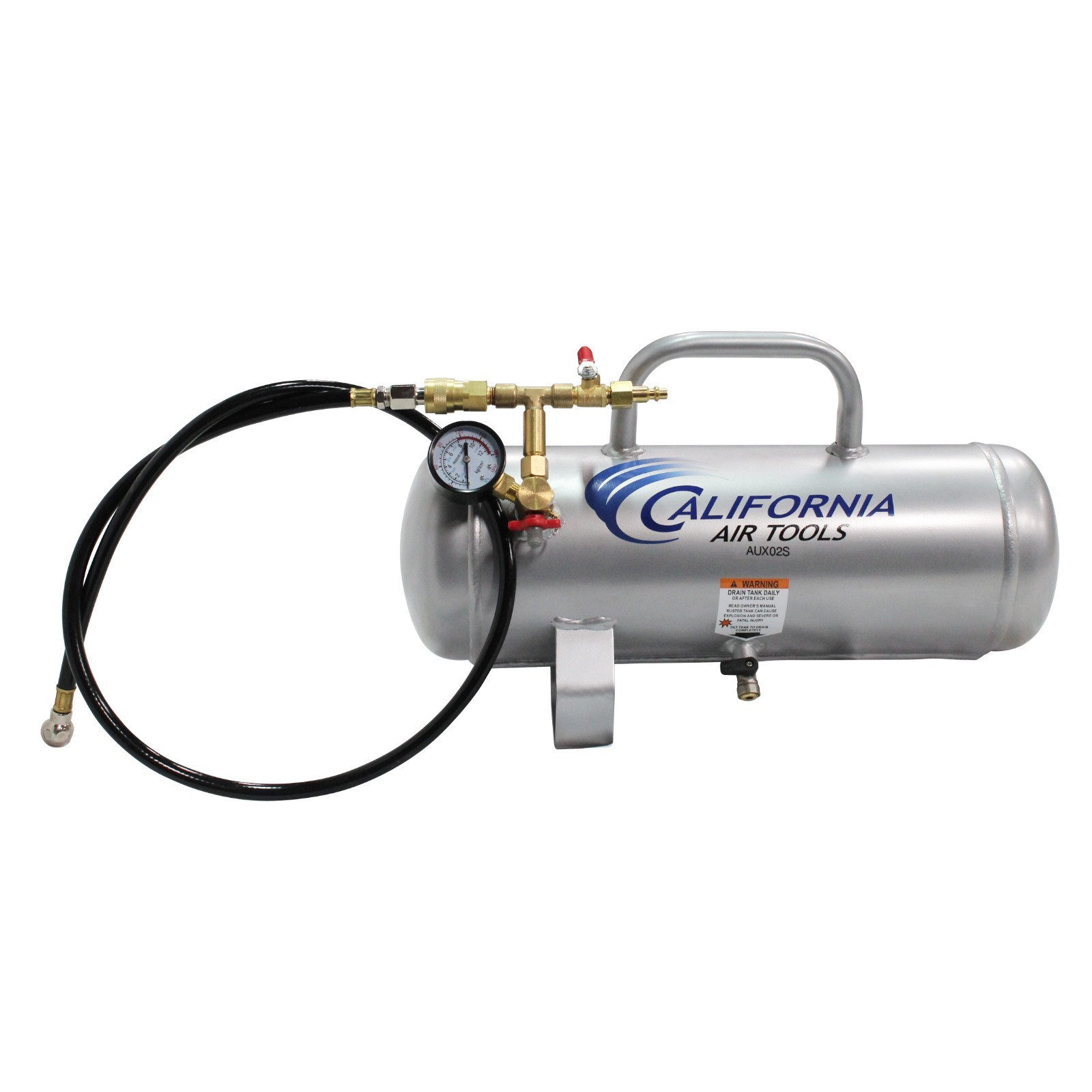 California Air Tools AUX02S 2 Gallon STEEL Auxiliary Air Tank - USED gallery
