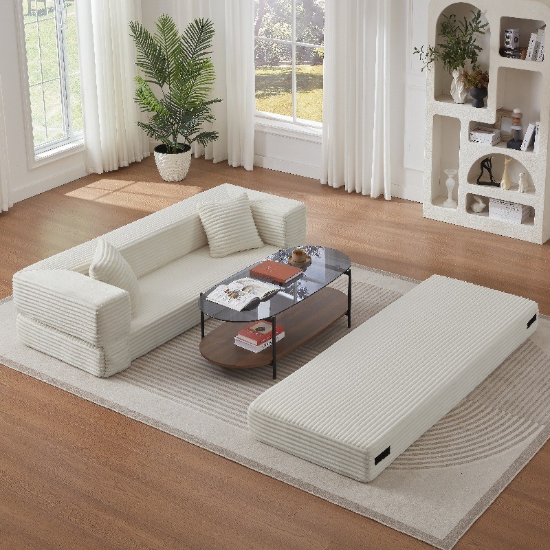 Convertible Sofa Bed Sleeper Space Saving Bed Frame Couch for Small Spaces gallery