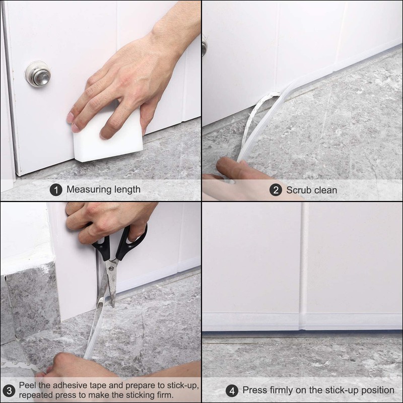 Door Draft Stopper Seal Under Bottom Strip Self Adhesive Weather Stripping Tape gallery