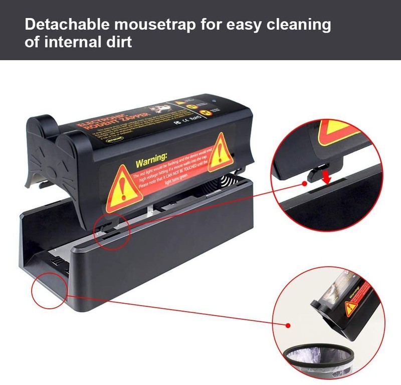 Upgrade Electronic Mouse Trap Victor Control Rat Rodent Zapper capture alive gallery