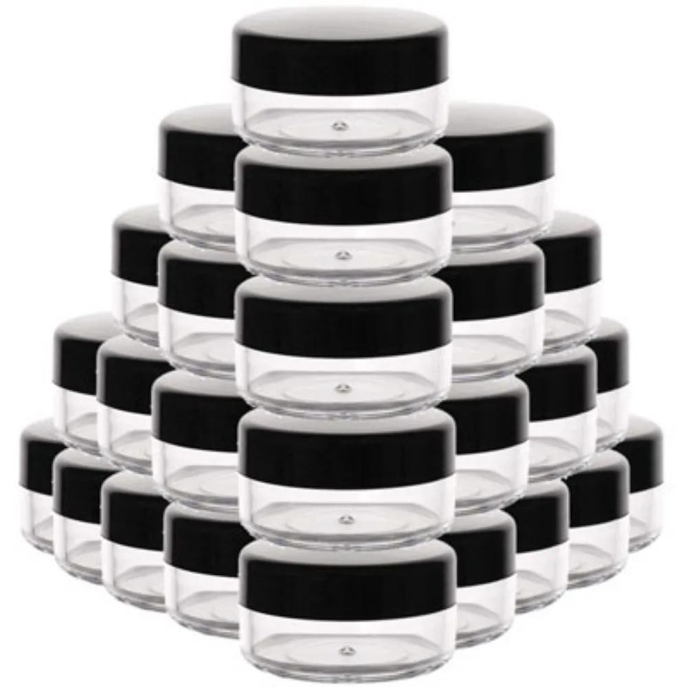 12PCS Plastic Cream Jars Travel Sample Containers Leakproof Wide Mouth 2-20ml gallery