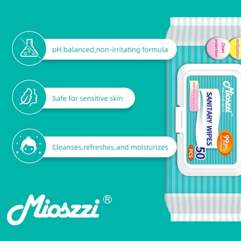 Mioszzi Multi-Surface Cleaning Wipes for Office Desk，Quick Dry ，Electronics Safe gallery