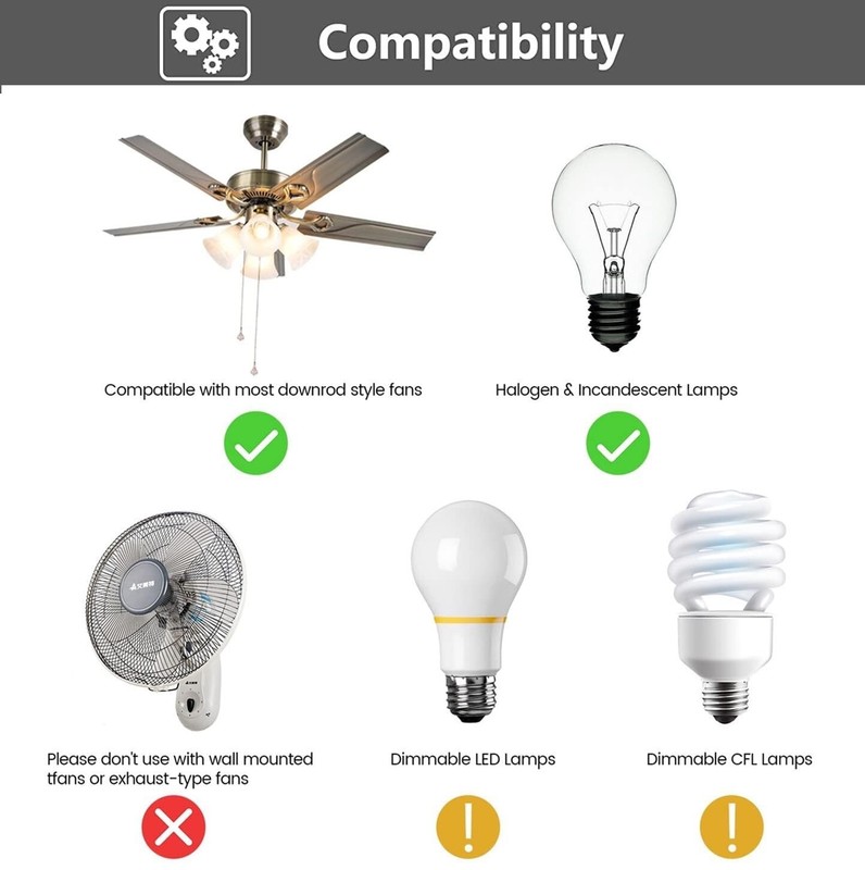 Ceiling Fan Wall Remote Control for Hampton Bay Harbor Breeze Hunter UC9050T gallery