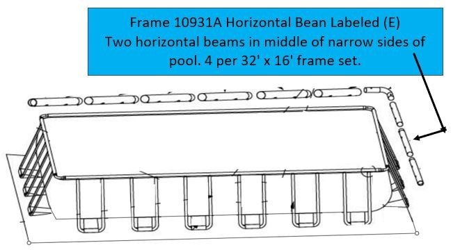 Intex Horizontal Beam E Ultra XTR Part # 10931A or 10931D NEW ! ! gallery