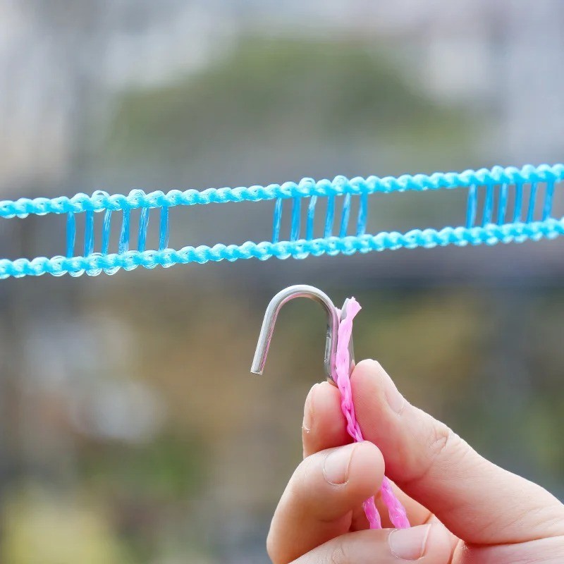 1 PCS Clotheslines 3m Portable Windproof Clothesline for Outdoor Indoor Home gallery
