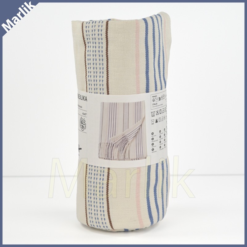 IKEA AKERNEJLIKA Throw, Handmade Multicolor, Cotton 43x67 " ( 110x170 cm ), NEW gallery