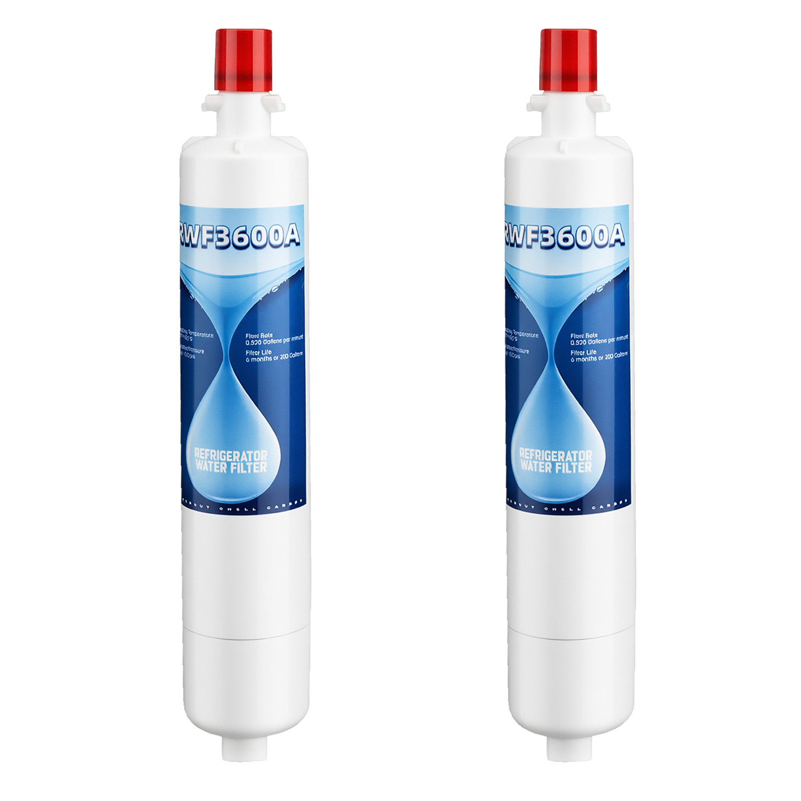 2 pack Refrigerator Water Filter Replacement for GE RPWF (NOT RPWFE), WSG-4 gallery