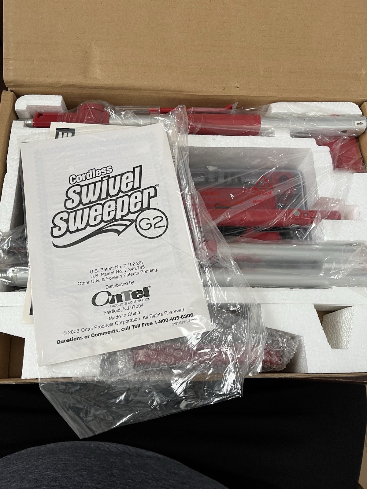Ontel Cordless Swivel Sweeper G2 Seen on TV NEW in Box Papers, Instructions (XX) gallery
