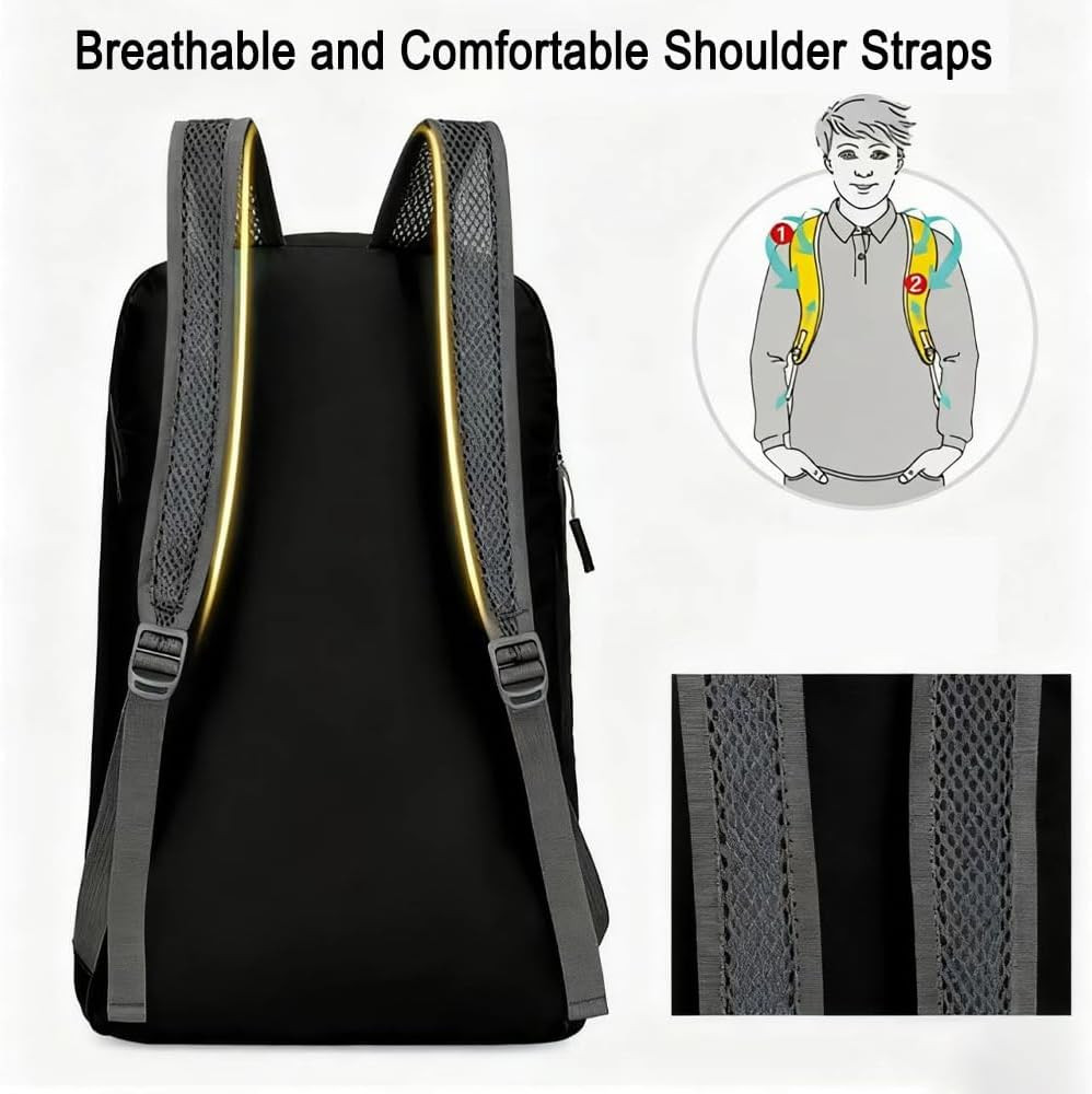 Foldable Backpack,Climbing Bag, Hiking Daypack,20L Lightweight Waterproof Travel 3