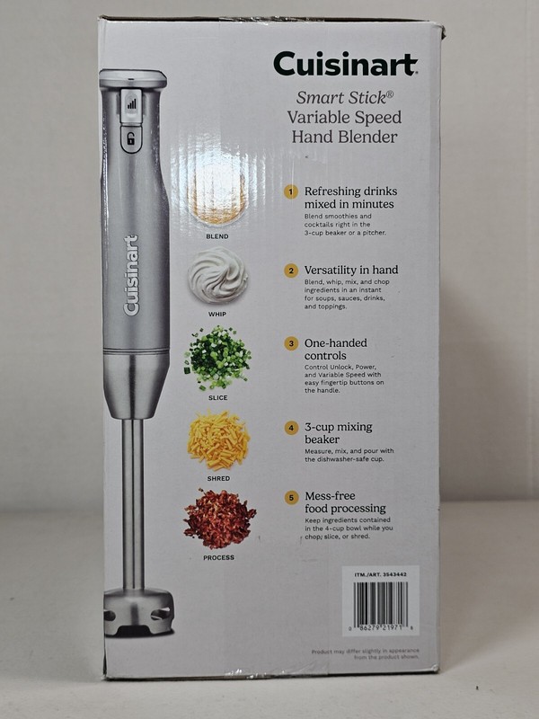 Cuisinart Smart Stick Variable Speed Hand Blender Food Processor HB-400pc Sealed gallery