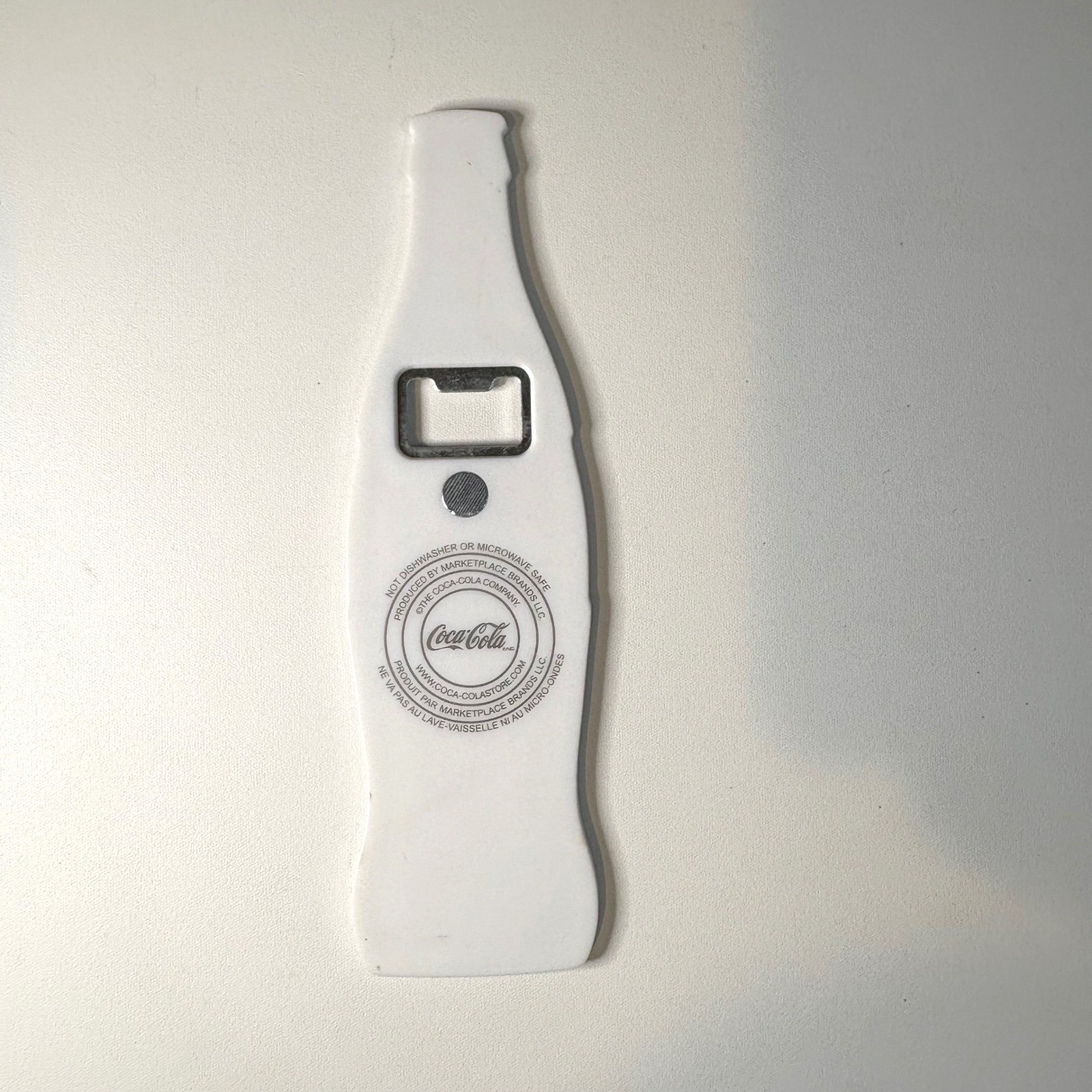 Coca-Cola Bottle Shaped Magnet Bottle Opener Red White Classic Soda Advertising gallery