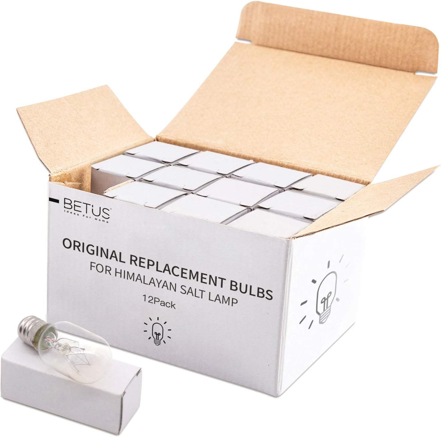 Betus 12Pcs Original Replacement Long Lasting 15 Watt Warm White Salt Lamp Bulb gallery