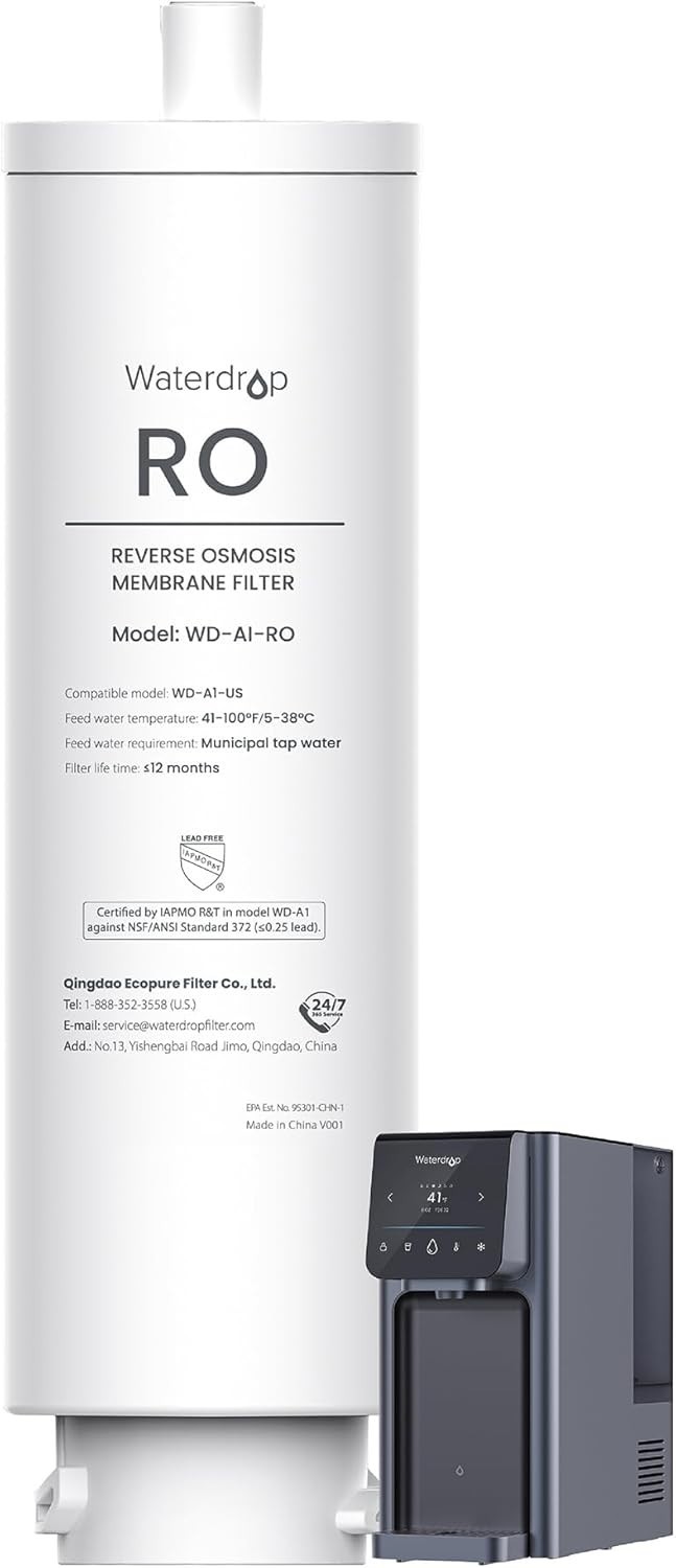 Waterdrop WD-A1-RO Filter, Replacement for WD-A1 Reverse Osmosis water Dispenser gallery