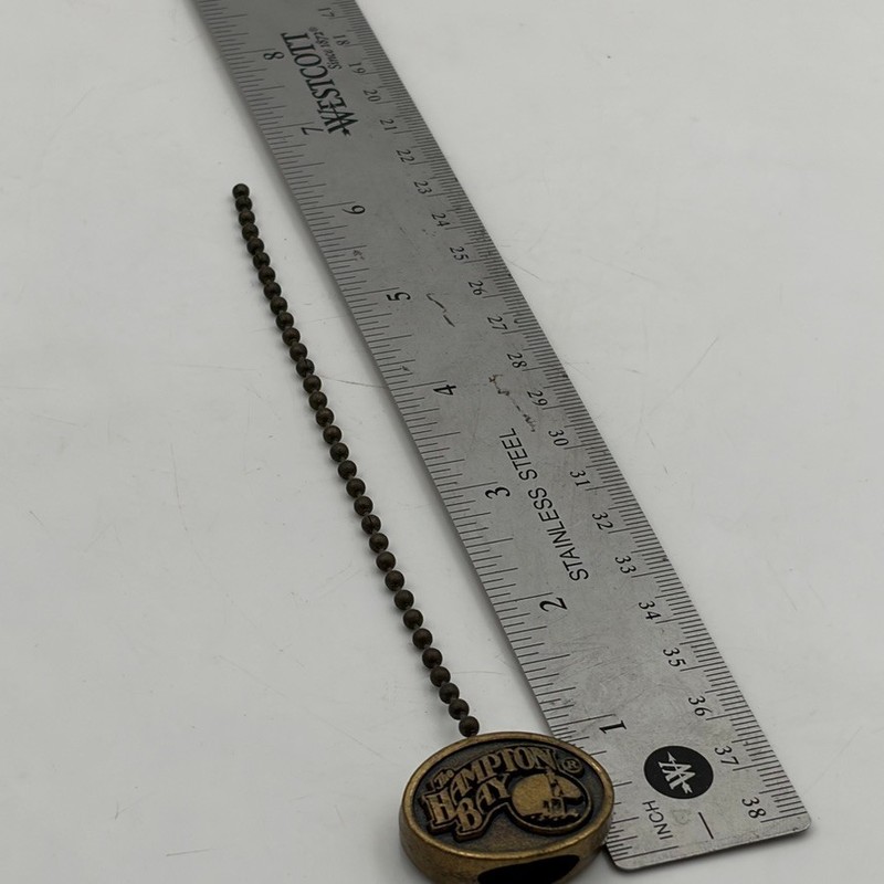 Hampton Bay Replacement Metal Pull Chain for a Ceiling Fan in Bronze Choose Size gallery