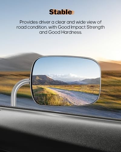 ROADFAR Side View Mirror Pair Fits 73-91 Chevy GMC Manual Chrome GM1321227 gallery
