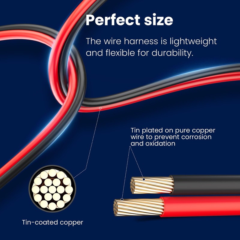 30ft Sae Extension Cable 16 Awg Quick Disconnect Wire Harness Sae To Sae Connect gallery