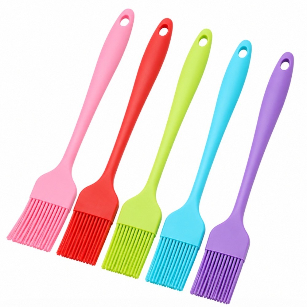 5 Pcs Silicone Basting & Pastry Brushes Set - Oil Brush for BBQ, Kitchen, Party gallery