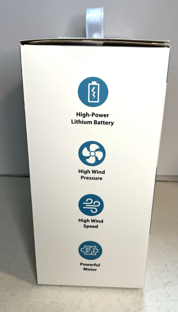 NIB BROOKSTONE HANDHELD LEAF & DEBRIS BLOWER 21,000 RPM RECHARGABLE BATTERY gallery