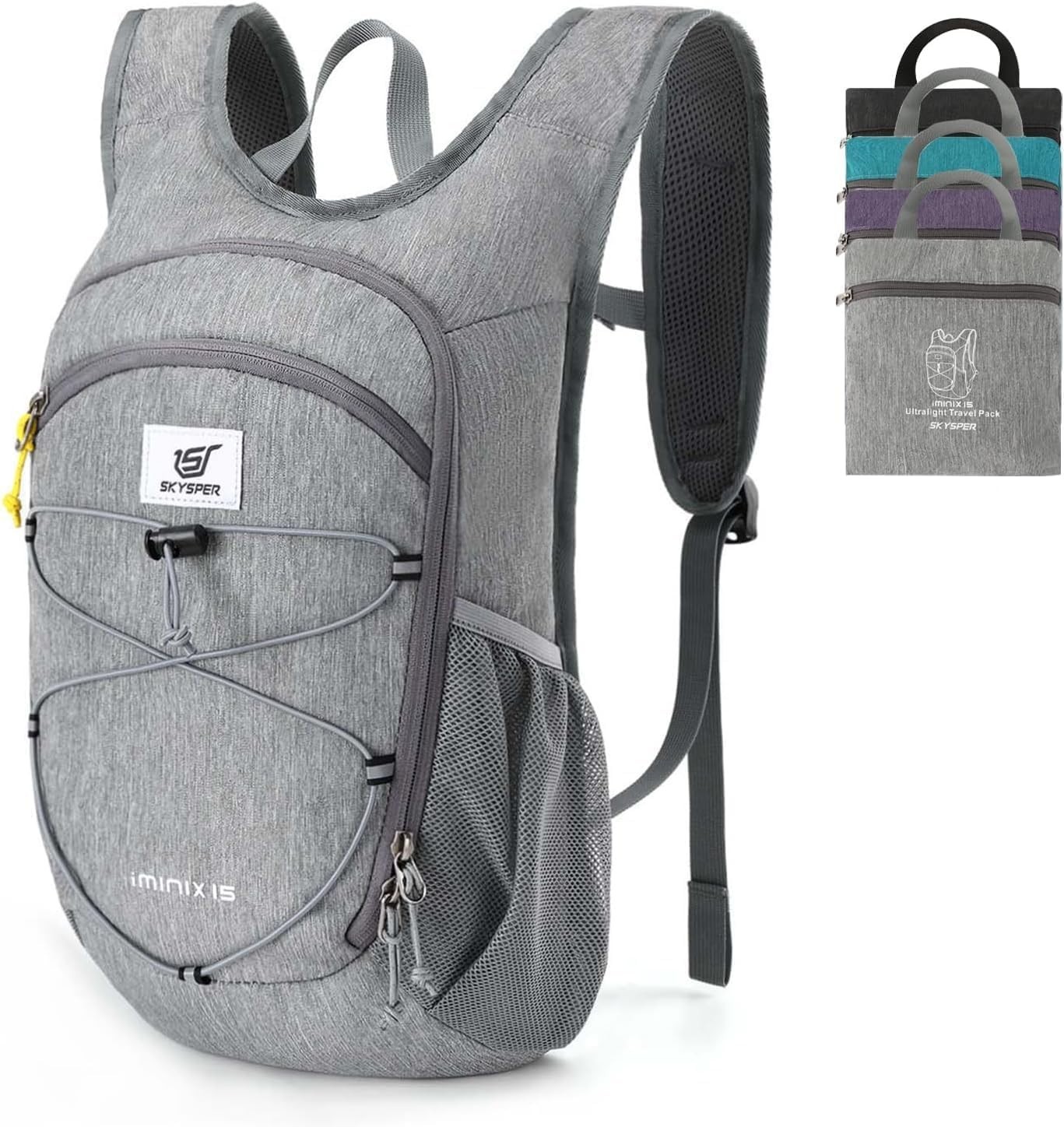 15L/20L Foldable Hiking Backpack Lightweight Packable Travel Daypack with Che... 2