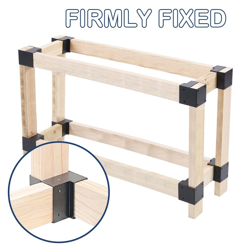 Workbench Bracket Kit, 8pcs 2 x 4 Workbench Kit(Actual 1.5 x 3.5) 3-Way Corne... gallery