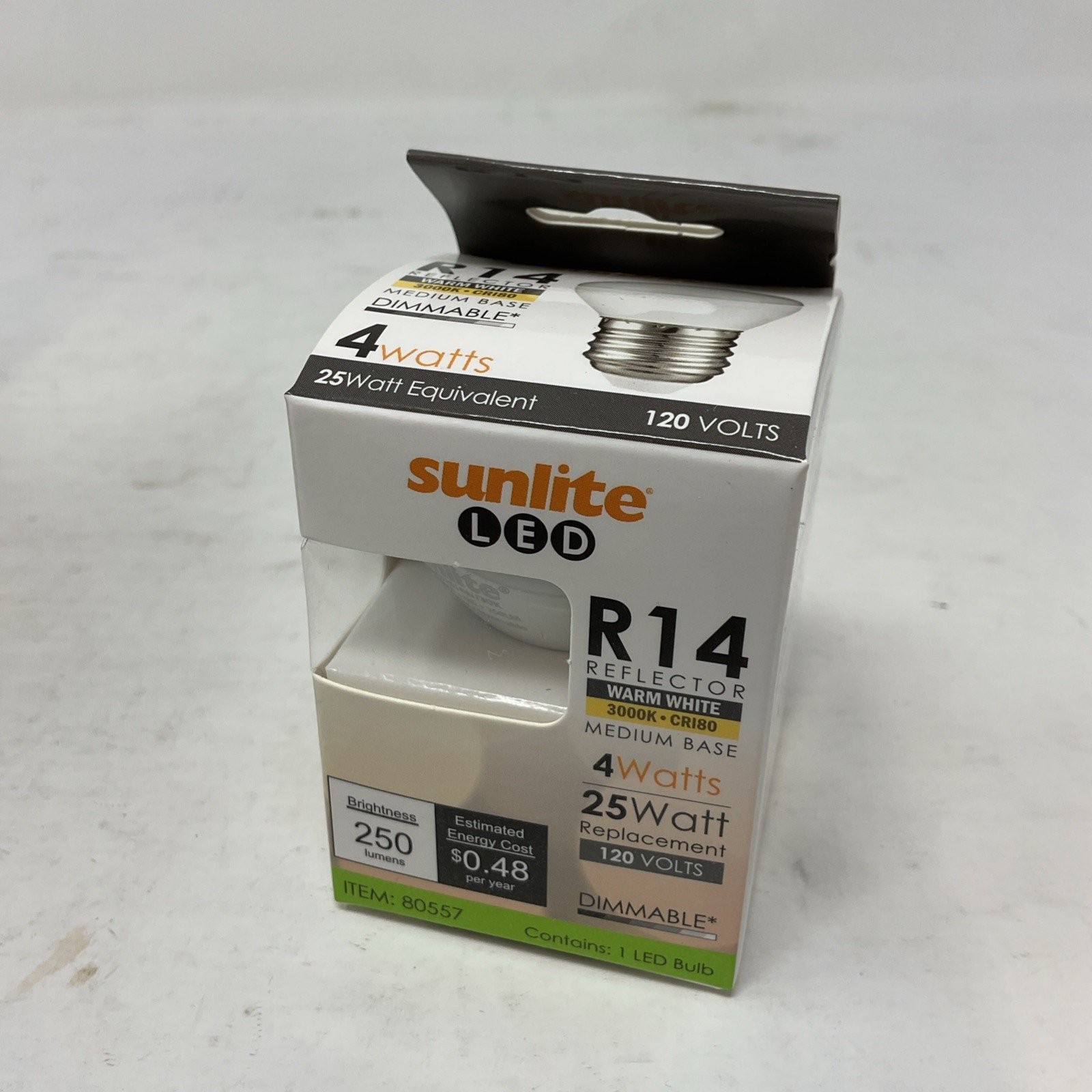 Sunlite LED Mini Reflector Floodlight Bulb 4W 250 Lumens 30K-White *Lot of 6* gallery