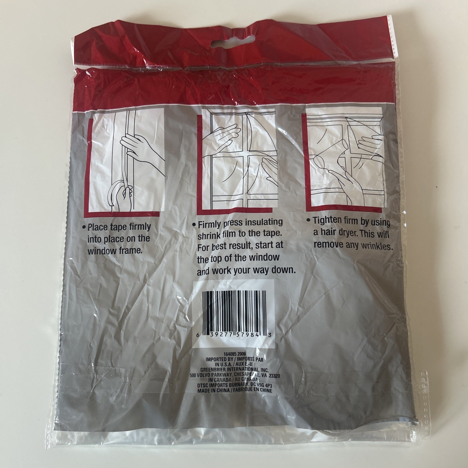 Window Insulation Kit Shrink Film Clear Keep out Draft & Humidity 60 x 72 Inches gallery