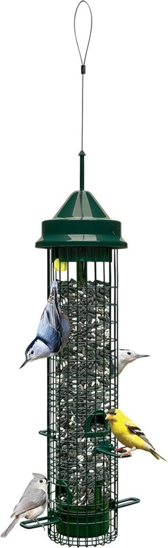 Classic Squirrel-Proof Bird Feeder - 4 Ports, 2.4lb Capacity, UV Resistant Metal gallery
