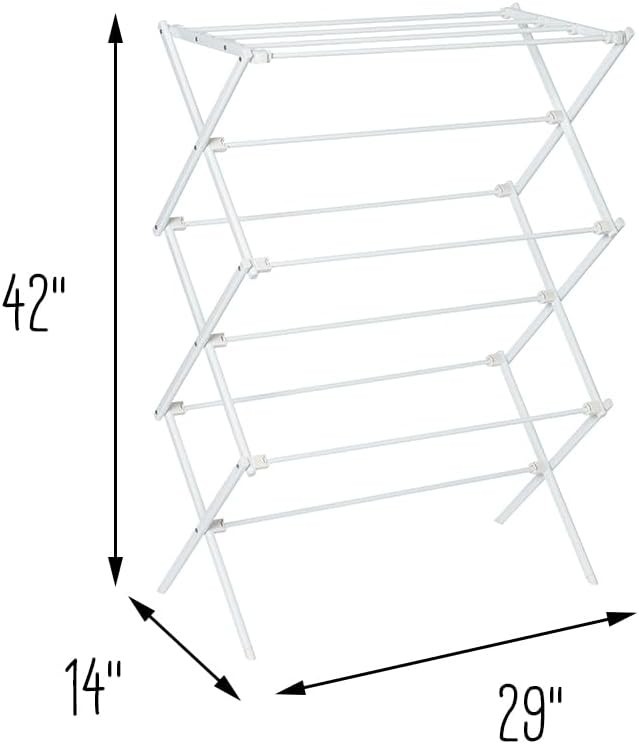 Foldable Portable Laundry Rack for Air Drying Clothing, Indoor Outdoor Use - 14. gallery