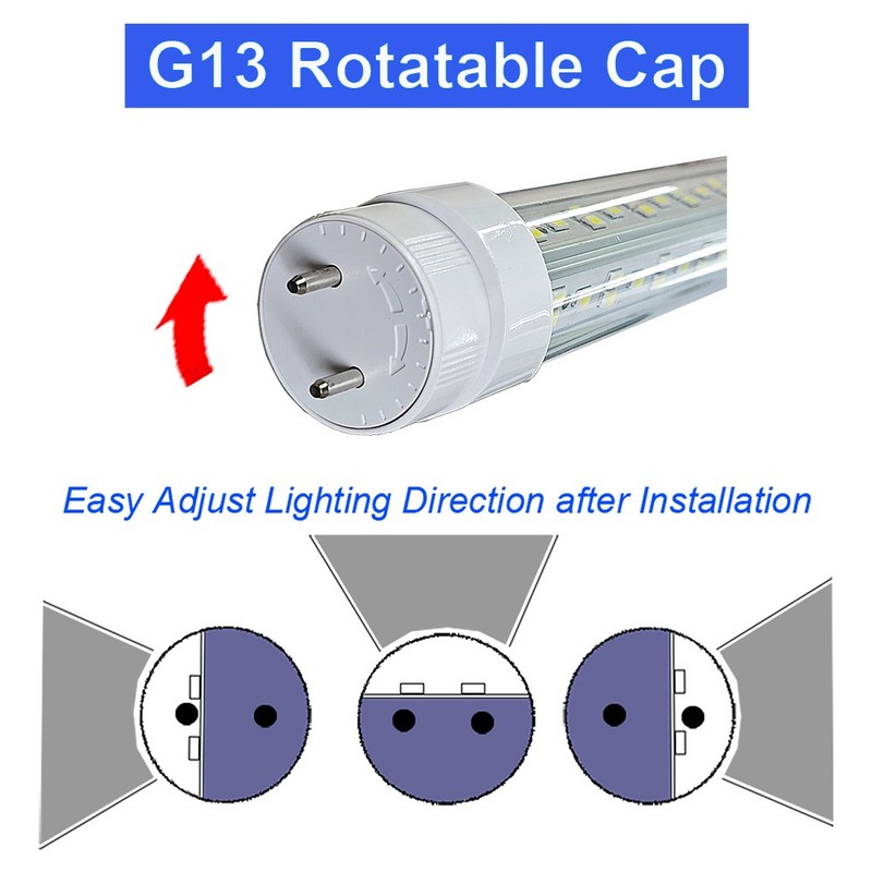 25PACK Bi-Pin 4FT Led Replacement Fluorescent Tubes 72W, 6500K No RF AC85-277V gallery