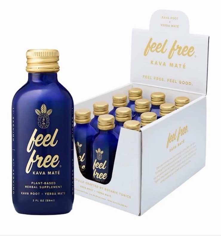Feel Free Kava Maté 12-Pack 2oz Bottles by Botanic Tonics NEW Reg $157 gallery