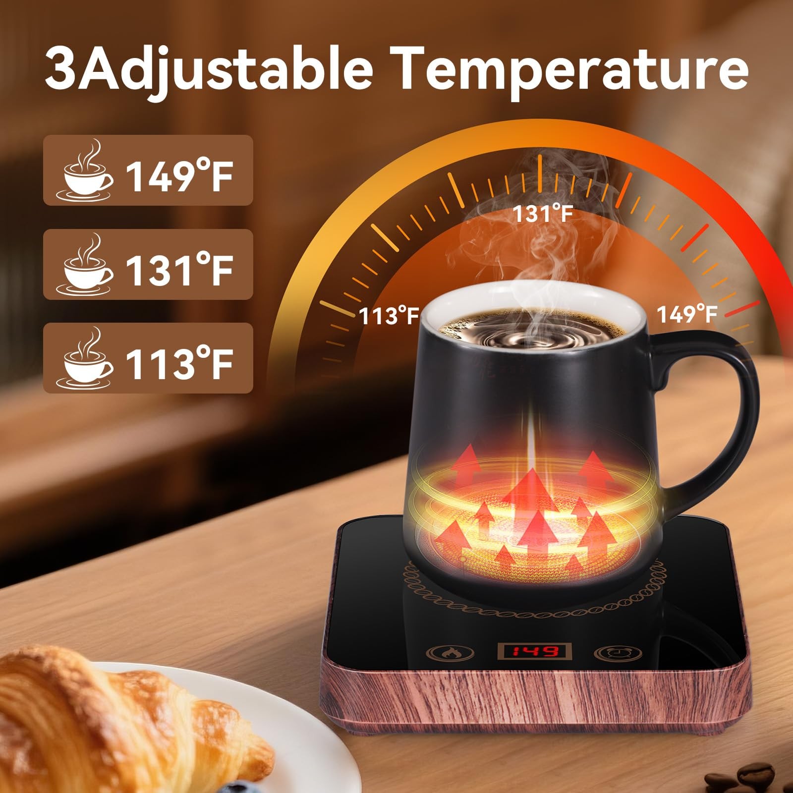 Coffee Mug Warmer for Desk with Auto Shutoff, Coffee Cup Warmer for Desk Auto... gallery