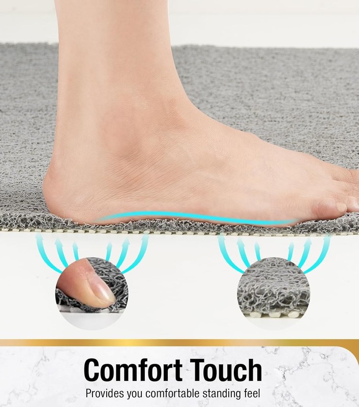 Soft Textured Shower Mat, Non Slip Anti Mould for Inside Shower & Bathtub Mats gallery