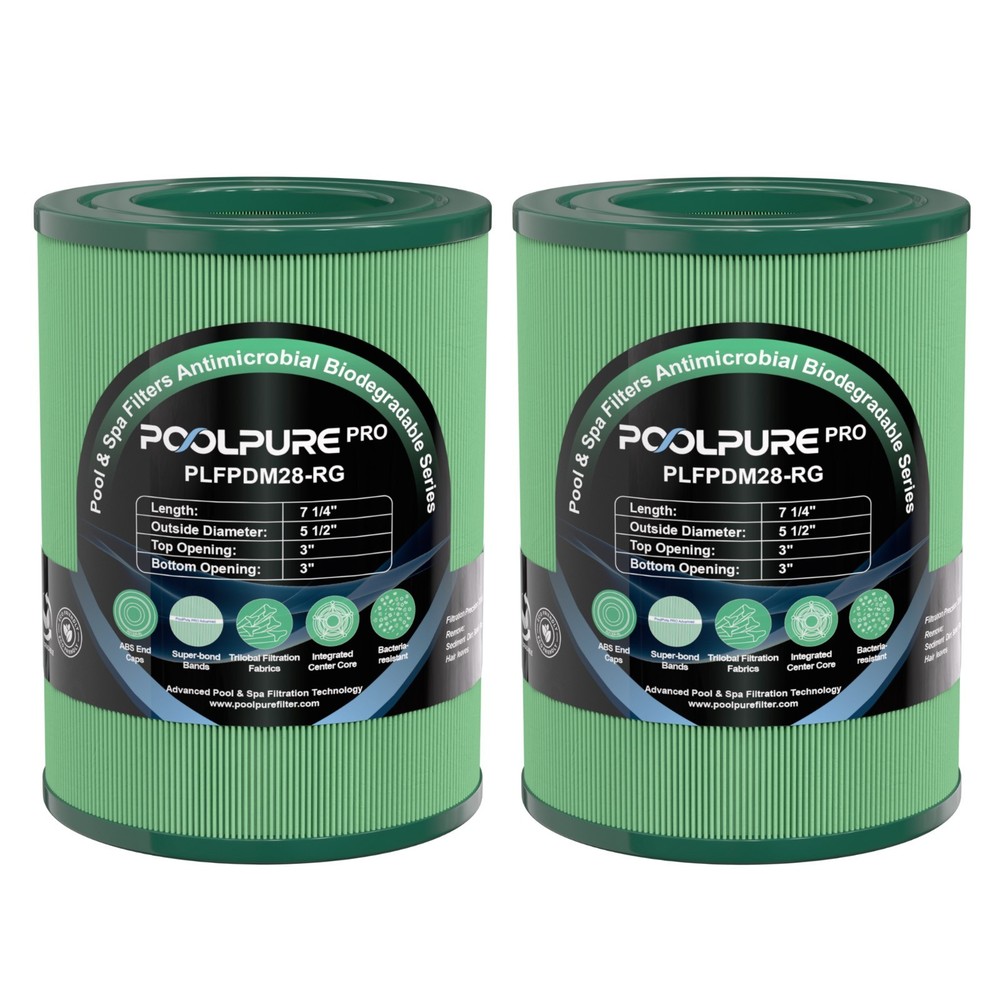 POOLPURE PDM28 Spa Filters, replace for Aquarest Dream Maker 461273, 2PACK