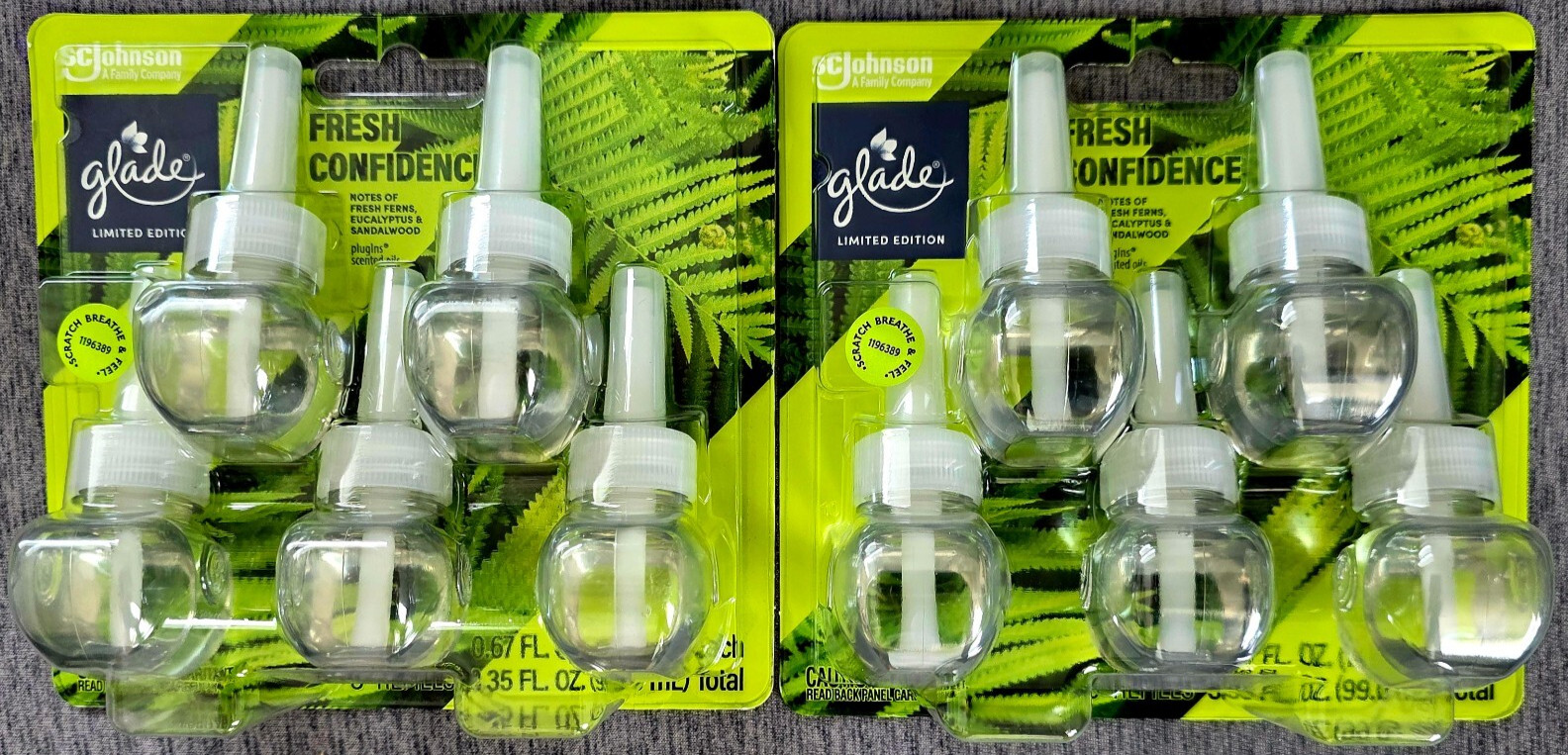 10 Glade PlugIns Scented Oil Refills FRESH CONFIDENCE 2 x 5 packs Limited gallery