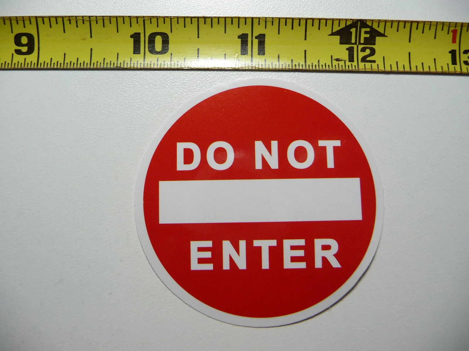 DO NOT ENTER ROUND SYMBOL SMALL STICKER DECAL ART WINDOW LAPTOP SKATEBOARD gallery